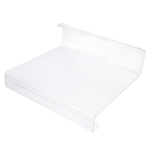 GAROZATION Adjustable Tablet Holder Clamp Mount Acrylic Reading Stand for Ebooks Study Bookshelf