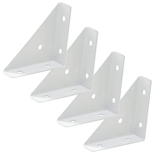 Cabilock 4Pcs Corner Brackets Heavy Duty Cabinet Fasteners for Furniture Resistant with Smooth Coating for Shelves Tables and Raised Beds