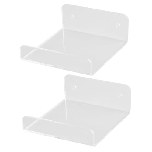 TOYZFRIENDY 2個 壁掛けプロジェクター収納ラック 壁傷けない製ディスプレイホルダー 壁付け棚でルーターや投影機を省スペース収納可能