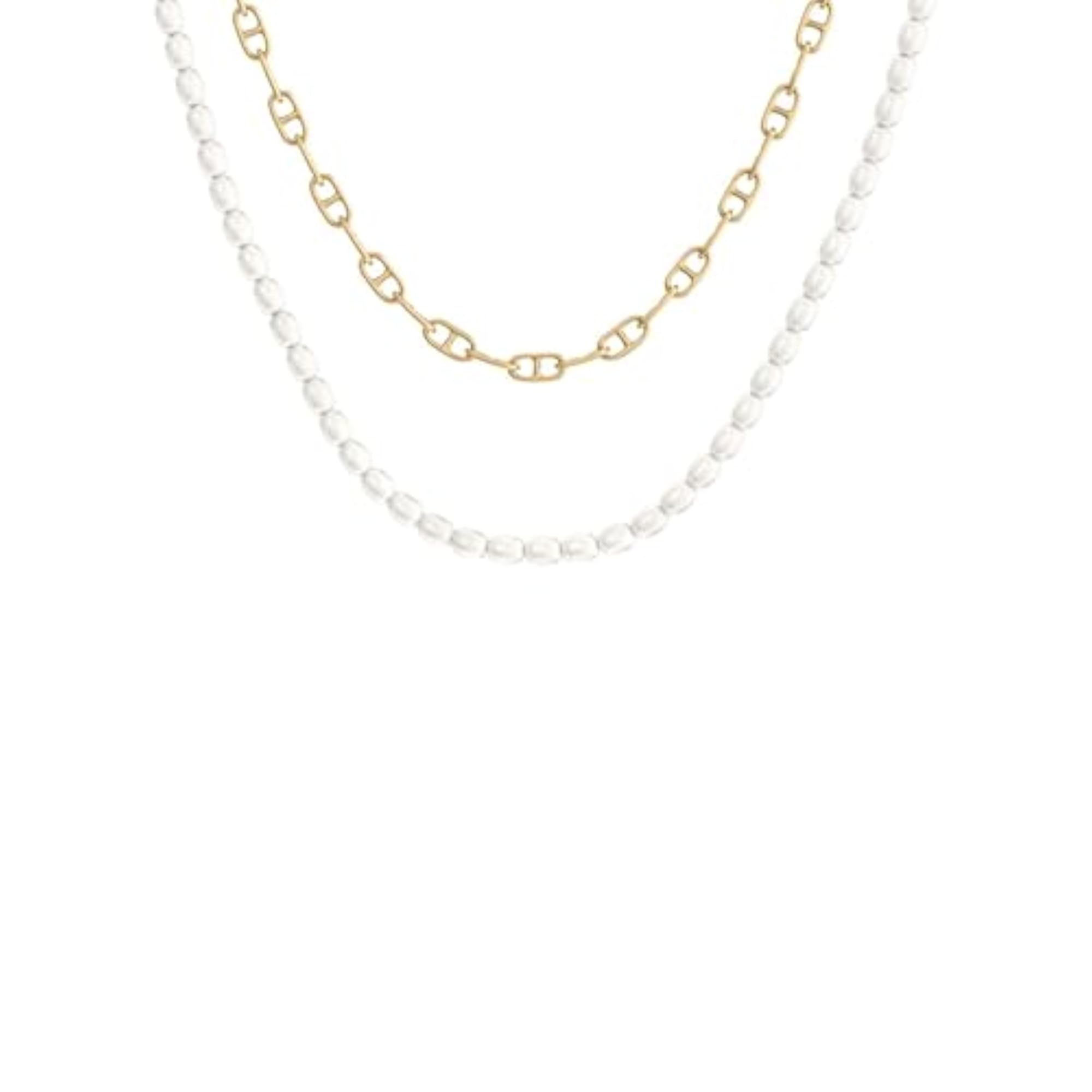 Heritage Yellow Brass Necklace, Elegant Design