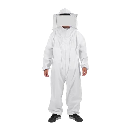 Combinaison d'apiculteur contre les piqûres : costume blanc respirant XXL pour ne plus souffrir