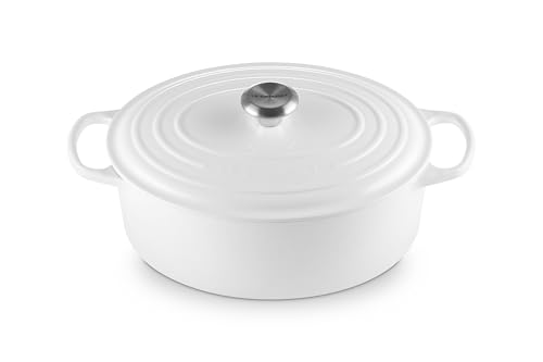 Image of Le Creuset Enameled Cast Iron Signature Cookware Set, 9 pc., White