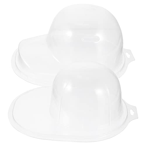 Cabilock 2pcs Transparent Caps Storage Box Baseball Hat Display Holder for Travel and Organization Convenient Shape Support Smooth Edges for Use