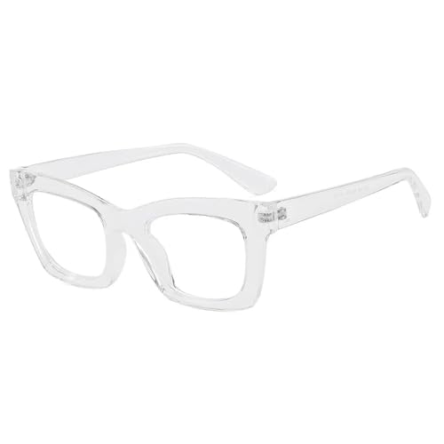 Lunettes de vue verres transparents punk pour hommes et femmes