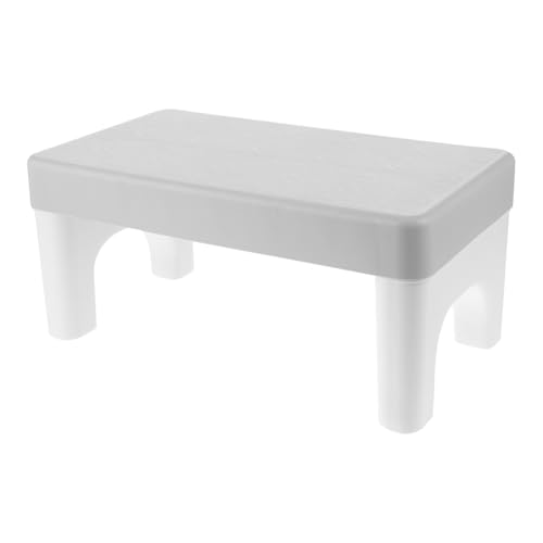Ipetboom Toilet Stool Step Stool Sturdy Plastic for Bathroom Anti-Slip Footstool for Squatting