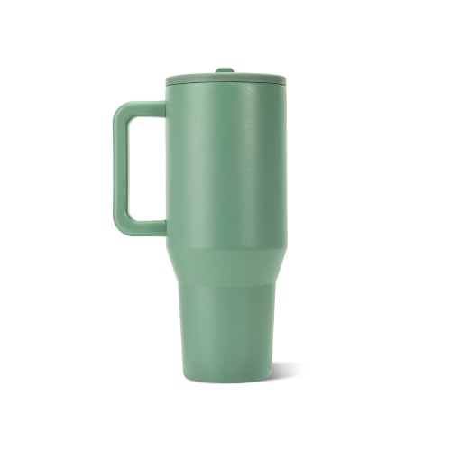 Image of HydroJug Traveler 40oz, Insulated Tumbler with Handle & Straw, Sage
