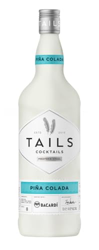 Tails Cocktails Pina Colada 14.9% alc/vol. 100 cl / 1L Crafted with BACARDI Rum Ready-To-Drink Pre-Mixed Cocktail Serves 8 Delicious cocktails in seconds