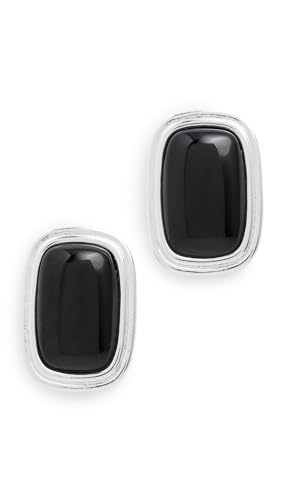 Heaven Mayhem Womens Ribbon Earrings Black Silver One Size