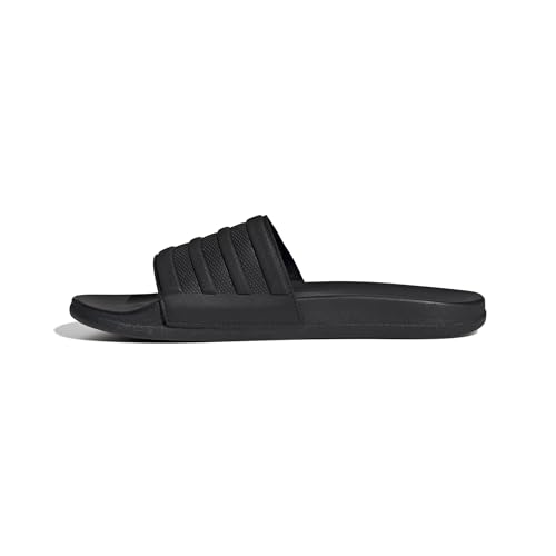 Image of adidas Unisex-Adult Adilette Comfort, Black /Black /Black, 15