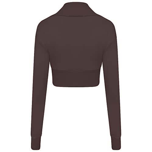 Loxdonz Women Long Sleeve Bolero Shrug Cropped Cardigan Crop Top2