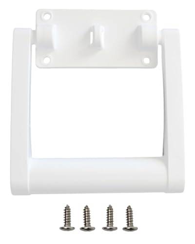 White Aftermarket Plastic Igloo Cooler Replacement Handles # 21025 for 90-100 qt Coolers (2) - Image 4