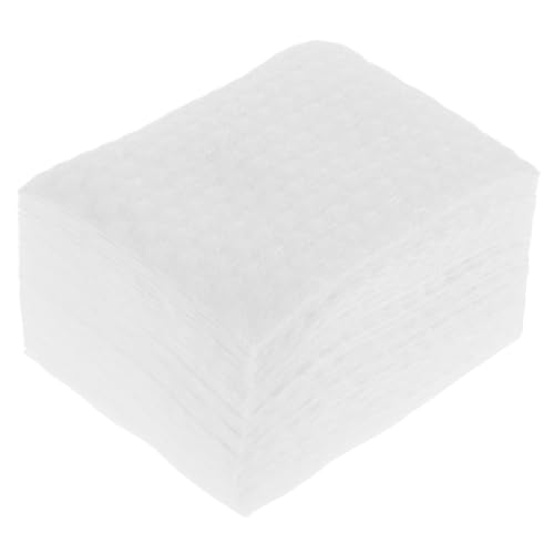 TOPPERFUN Quadrati in Cotone 450 Pezzi per Rimozione Smalto e Cosmetici, Spugna in Cotone Spesso per Viso e Unghie, Tessuti Riutilizzabili per Pulizia e Esfoliazione Professionale