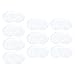 ibasenice Plastic Petri Dishes 10pcs School Experiment Plastic Petri Dishes for Laboratory (Transparent Color)