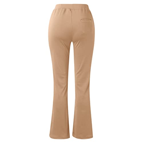 SMIDOW Dress Pants Women High Waisted Straight Leg Regular Fit Bootcut Business Work Office Pant with Pockets3