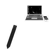 BoxWave Stylus Pouch Compatible with UPERFECT UDock X Pro 4K (15.6 in) - Stylus PortaPouch, Pen Stylii Holder Carrier Portable Self-Adhesive - Jet Black
