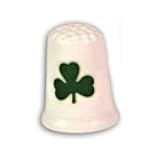 Collectible Thimble Irish Shamrock Clover Leaf