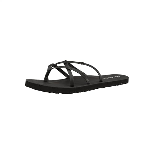 Image of Volcom Women's New School Strappy Flip Flop Flat Slide Sandal