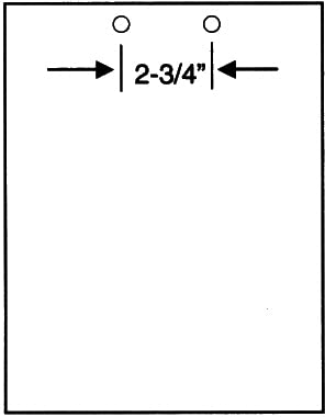 KDM 5090, Pre Punched Paper 8-1/2