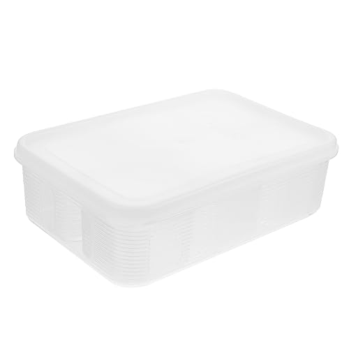 1 Set Box Compartment Storage Box Containers for Fruit Plastic Organizer Bins Freezer Container Divided Sealed Boxes Fridge Storage Containers Pp Garlic Lunch Box