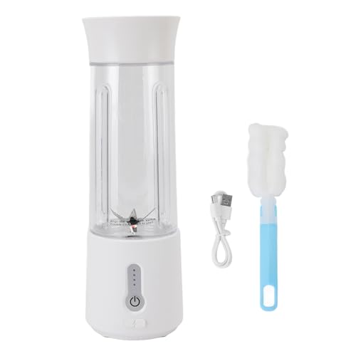 GYZOUKA Batidora Portátil, USB Recargable 6 Cuchillas 18000 RPM 500ml Batidora De Viaje con Luz Indicadora De Batería, para Gimnasio Camping