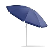 KXWOQ3ED 220 cm/260 cm Neigbarer Gartenschirm, Runder Sonnenschirm Terrassentisch, UPF...