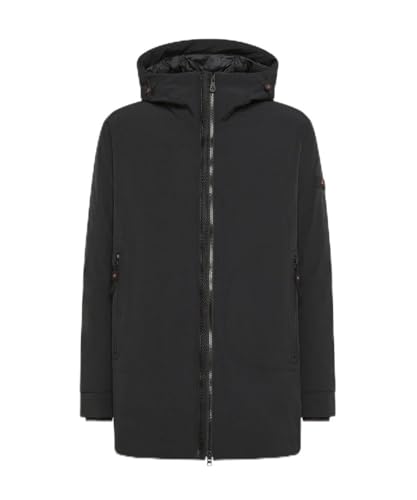 In tela di poliestere stretch e jersey Lunghezza: lungo Cappuccio regolabile Doppia zip centrale Polsini antivento Imbottitura in primaloft Trattamento idrorepellente PFC free Composizione: 92% Poliestere 8% Fibra elastica Fodera: 100% Polyamide Imbottitura: 100% Poliestere