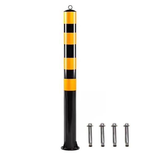 QPWYSH Straßensperre, 1 2 4er-Pack Verkehrsleitpfosten-Pfostenpfosten Nachtvisueller Sicherheitspoller for Krankenhäuser/Schulen/Wohngebäude Menschenmengenkontrolle Parksperrstangen aus Stahl,