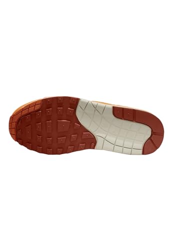 Image of Nike Air Max 1 Women's Shoes, Light Bone /Magma Orange /Neutral Grey, Size 5.5