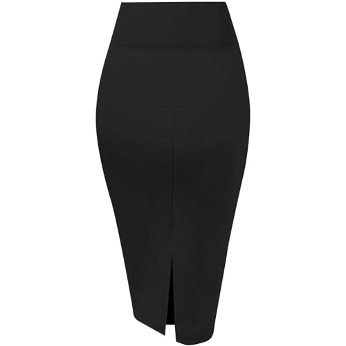Women's Bodycon Pencil Skirt Business Casual Elegant Dressy Casual Knee Length High Waisted Midi Skirts3