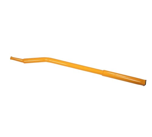 Image of Mytee Products 34 inch Combination Winch Bar for Flatbed Trailer - Yellow Coated Steel Flatbed Winch Bar with Non-Slip Handle & Slip Resistant Tip for Secure Operation