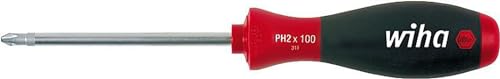 Wiha,311,Schraubendreher AA8SoftFinish® Phillipsmit Rundklinge -754PH0 x 60 mm ergonomischerGriff für kraftvolles Drehen, Allrounder für Industrie und Handwerk