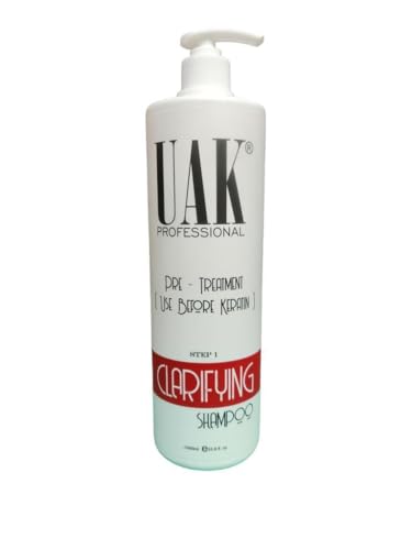 Image of UAK PROFESSIONAL Daily shampoo, Pre-Treatment (Use Before Keratin) Step 1 Clearifying Shampoo (1000ml)