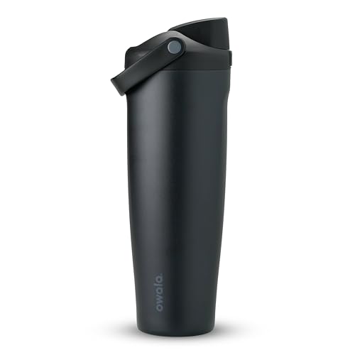 Image of Owala FreeSip Sway - Stainless Steel - 40-oz. - Black (Very, Very Dark)