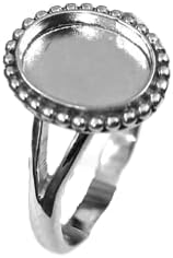 925 Sterling Silver Traditional Oval Shape Ring Bezel Blank Setting DIY With Split Band, Blank Ring Base, Bezel For Resin And Gemstones Work