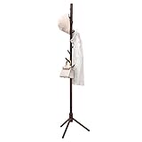 Z&L HOUSE Solid Wood Coat Rack Stand, 8 Hooks 3 Adjustable Floor Hanger Standing Coat Tree, for Hanging Clothes, Hats, Umbrellas, Bags In The Bedroom Office Corridor
