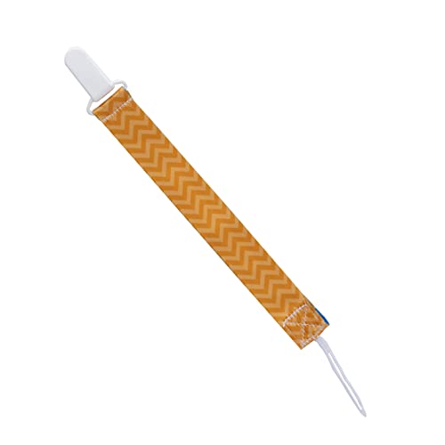 Clingo Prendedor De Chupeta Tigre Laranja/Azul