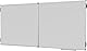 Legamaster UNITE PLUS Klapptafel - weiß - 100 x (200-400) cm - Whiteboard mit Zwei doppelseitig ausklappbaren Flügeln -magnetisch und beschreibbar- inkl. Zubehör