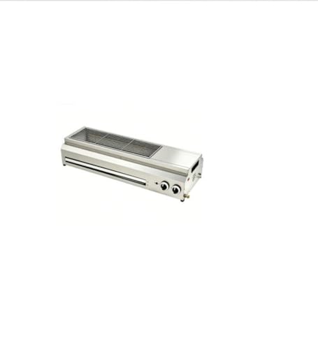 Parrilla de gas portátil, de acero inoxidable para exteriores, ideal para barbacoas, camping, eventos al aire libre y comidas al aire libre fáciles de limpiar.-100cm