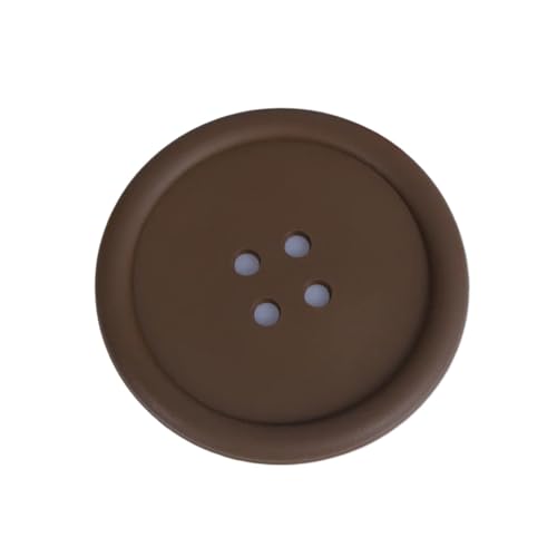 Creative Button Shaped Silicone Coasters, Non-Slip...