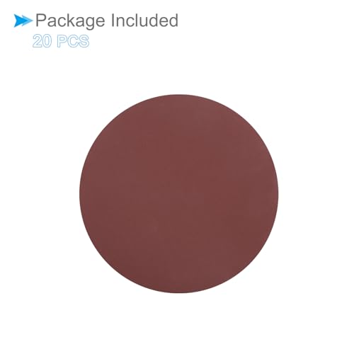CoCud PSA Schleifscheiben, Durchmesser 5 Zoll, Körnung 800, selbstklebendes Schleifpapier - (Anwendungen: für Holz- und Metallbearbeitung), 20 Stück