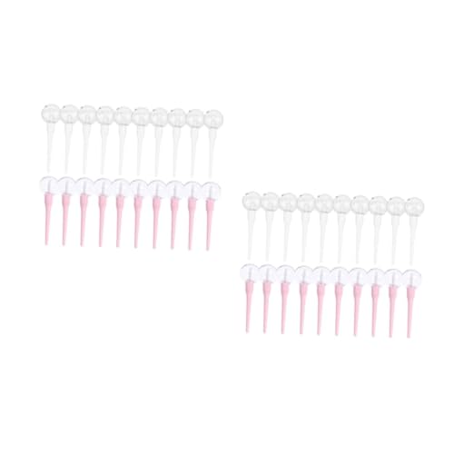 Beavorty 1 Juego Tubo De Brillo Labial De Piruleta De Plástico Botellas Vacías De Brillo Labial Tubo Exprimible Teñido 20 piezas