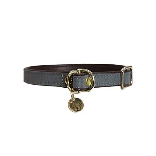 Collier Loop gris S 40 cm nylon tressé pour petit chien - 2