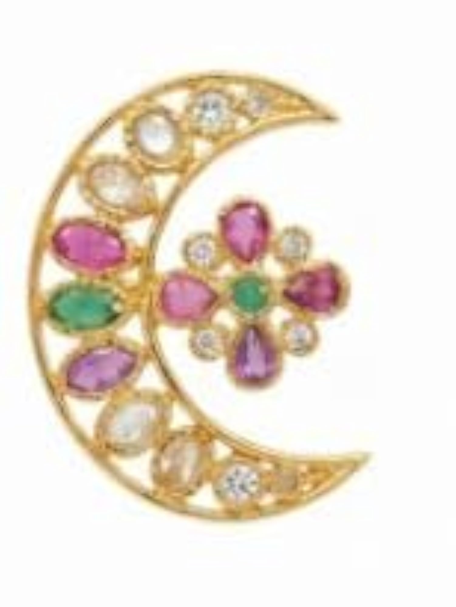 CZ Sun Moon Bridal Jadai Billa Set, Traditional Elegance