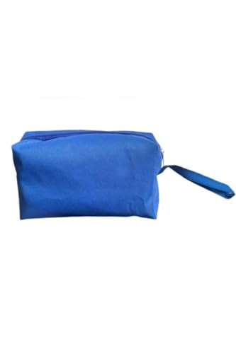Mavi Renkli Makyaj Çantası Seyahat ve Kozmetik Çantası 23x16 Cm