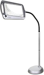 Full-Page Floor Magnifying Lamp - Silver