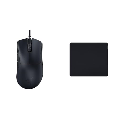 Razer DeathAdder V3 - Ergonomische Esports Maus & Gigantus V2 Large - Weiches Gaming-Mauspad für schnelle Spielstile und optimale Kontrolle