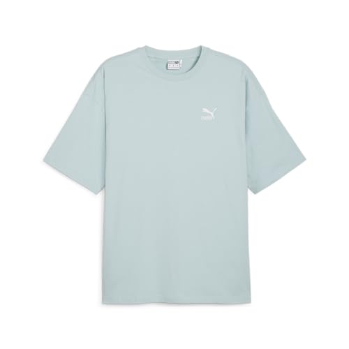 Image of PUMA Mens Better Classics Oversized Logo Crew Neck Short Sleeve Casual Tops Casual
