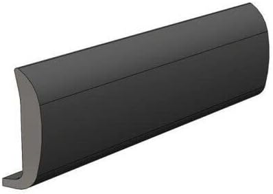 TACO Marine V25-0786BKA12 Black Rigid Vinyl Edge Moulding 7/8" 12 L