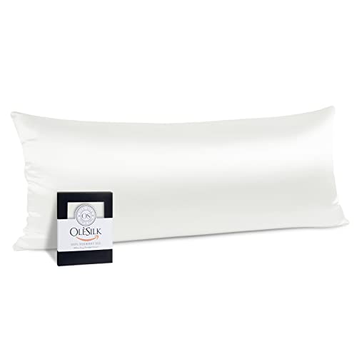 OLESILK Funda de Almohada Seda 40x135cm