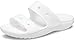 Produktbild Crocs Classic Sandale  Unisex Sandalen für Erwachsene mit zwei Riemen  Slip-On-Sliders  Weiß  Größe 39-40